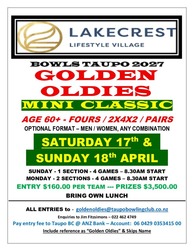 2027 Golden Oldies Poster